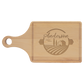 Paddle Shaped Maple Cutting Board with Drip Ring